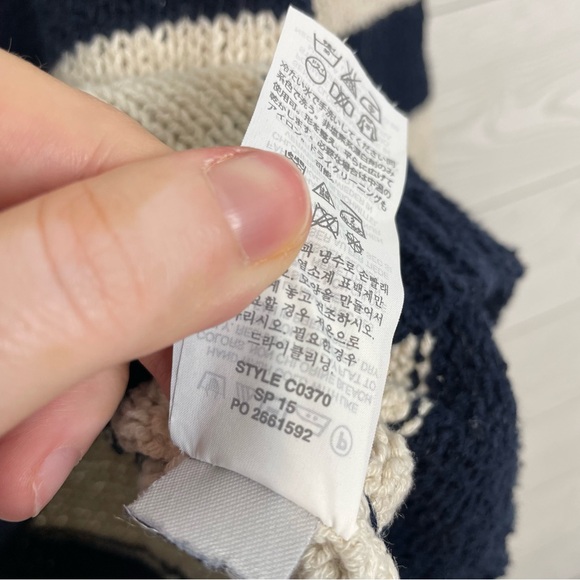 J. Crew Linen Blend Mixed Stripe Sweater Pullover Size Small Knit - Picture 8 of 10